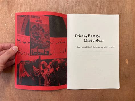 PRISON, POETRY, MARTYRDOM: SAIDA MENEBHI & THE MOROCCAN YEARS OF LEAD ...