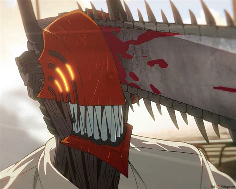 Denji hybrid form opening from Chainsaw man 4K wallpaper download
