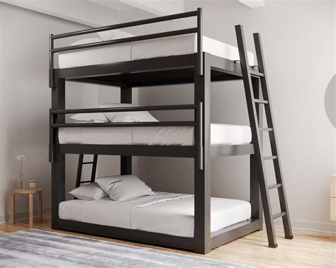 Triple Bunk Bed Furniture Three Tier Bunk Bed Ideas For Siblings