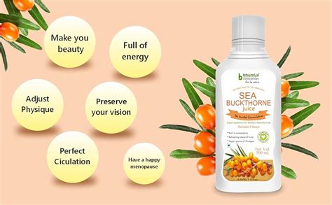 Bhumija Lifesciences Sea Buckthorne Extract Juice, 500 ml | Immunity ...
