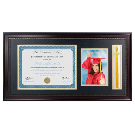 Diploma Frame with Picture and Tassel Holder | Graduation Outlet