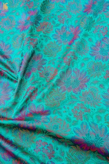 Handloom Banarasi Marigold Tanchoi Silk Fabric – Khinkhwab