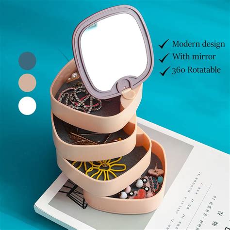 Multi-functional Jewelry Box, Swivel Earrings, Earring, Collection ...