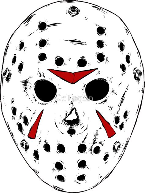 Jason Voorhees Mask Sketch at Justin Wells blog