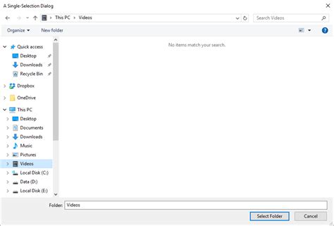 Image result for Folder Picker Dialog