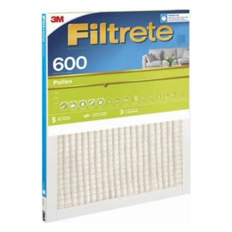 Free Shipping! 3M Filtrete Pollen Air Filters MPR 600 MERV 7, 16" x 25 ...