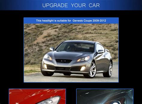 Car Styling Head lamp light for Hyundai Rohens Coupe Headlights 2009 ...