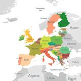 欧盟地图 向量例证. 插画 包括有 国家, 映射, 欧洲, 北欧人, 绘图, 爱尔兰, 比利时, 匈牙利 - 77948071
