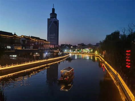 济宁城区老运河沿线6桥亮化 流光溢彩点亮城市夜空_山东频道_凤凰网
