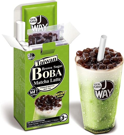 Amazon.com : Pocas Bubble Tea Kit, Strawberry - Instant Milk Tea Powder ...