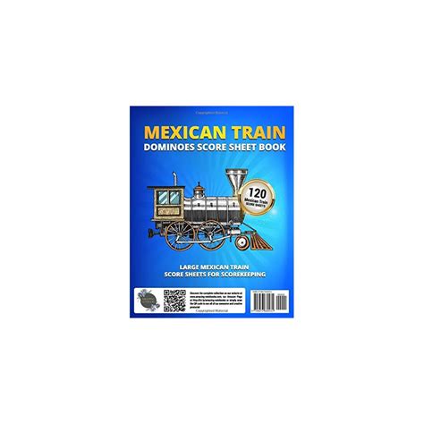 Buy Mexican Train Dominos Score Sheet Book: 120 Large Score Sheets For ...