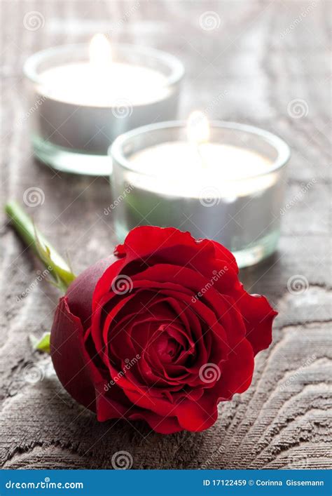 Rose and candles stock image. Image of february, friendship - 17122459