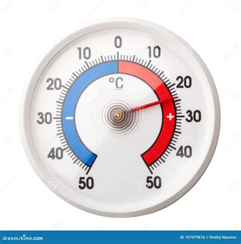 Thermometer Shows Comfort Room Temp Plus 24 Celsius Degree on White ...