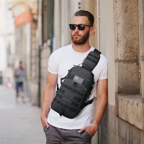 Buy Hidden Phone Compartment Tactical Sling Backpack Online at Lowest ...