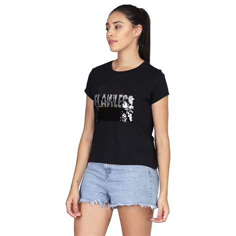 Buy Flawless Women's T-Shirt, Casual Cotton Tshirt for Women (X-Small ...