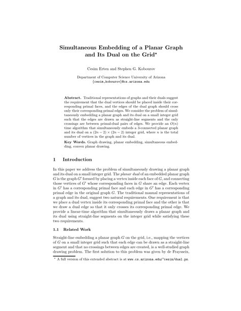 Simultaneous embedding Algorithms 的图像结果