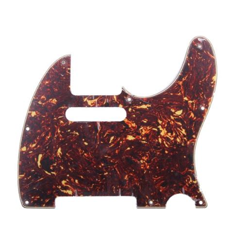 Generic Dark Red with Flame Pattern 3ply 8 Hole Pickguard for Fender ...