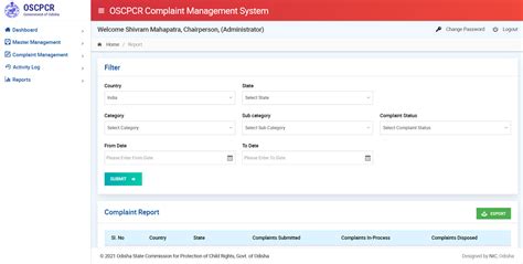 Complaint Management System | OSCPCR Govt. of Odisha
