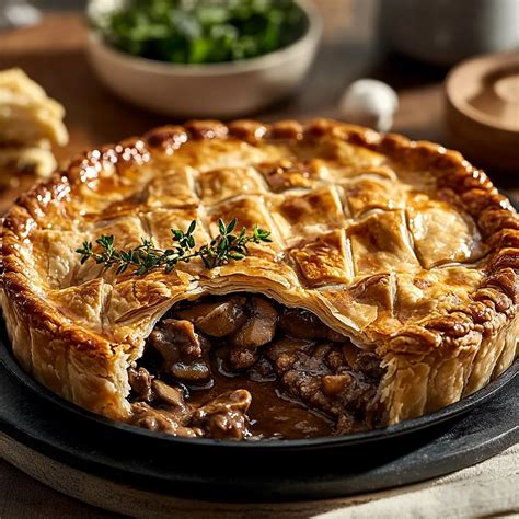 Homemade Classic Beef Mushroom Pie Recipe | Comfort Food Favorite - Taste Like Magic