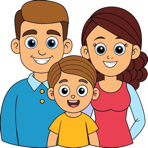 Pai mãe irmã e irmão juntos isolados brancos | vetor Premium gerado com IA