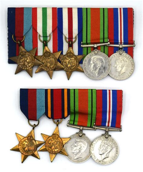 Two British Second World War medal groups comprising of 1939-45 star ...