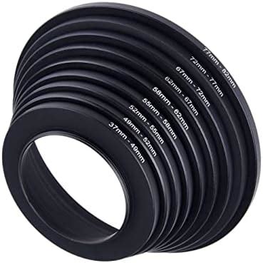 CAMKIX Step Up Lens Filter Adapter Rings - Set of 9 - Allows Fitting ...