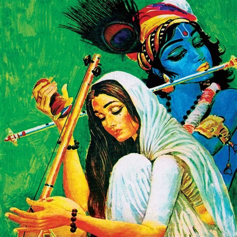 Faim Paintings Canvas Print Of Religious Art Mirabai With Krishna ...