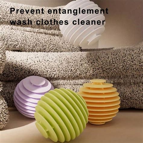 Reusable Anti-Static Laundry Balls - Softens & Fluffs Clothes, Reduces ...