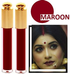 manasona TRADITIONAL MATTE FINISHING MAROON SINDOOR FOR MARRIED WOMAN ...