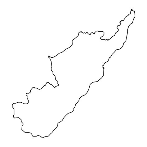 Premium Vector | Huila department map administrative division of Colombia