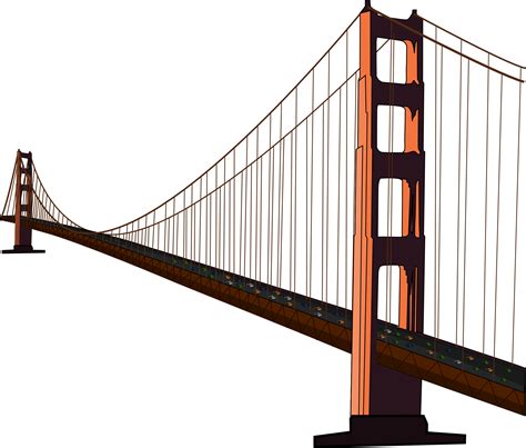 golden gate bridge - Clip Art Library