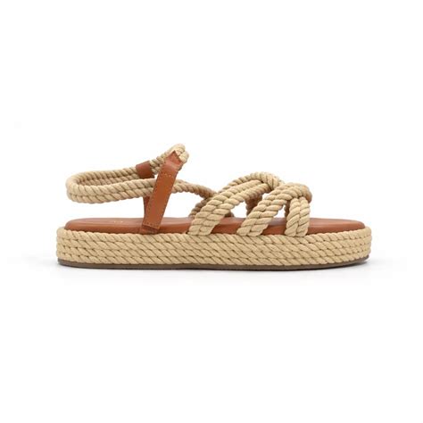 Unique Raffia Rope Platform Sandals | Foam Cushioned Footbed for Women ...