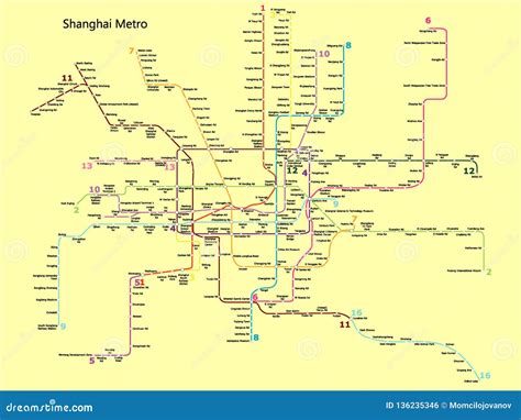 Shanghai Subway Map Line 10