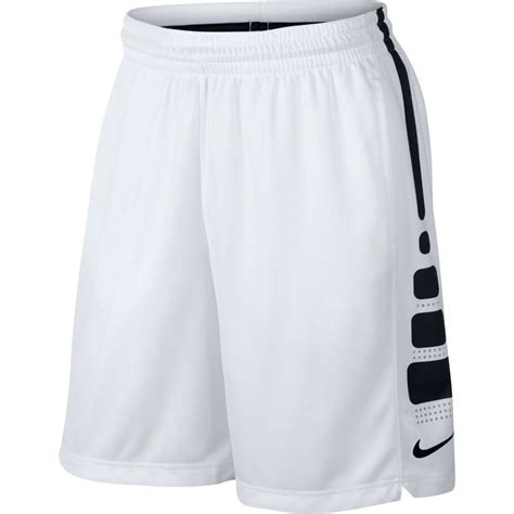 Nike Elite Stripe Dri-Fit Men's Basketball Shorts White/Black, 718378 ...