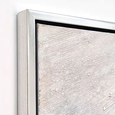 Empire Art Direct Silver Pellets Textured Canvas Wall Art