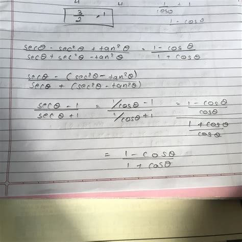 Sec theta-sec square theta +tan square theta ÷sec theta +sec square ...