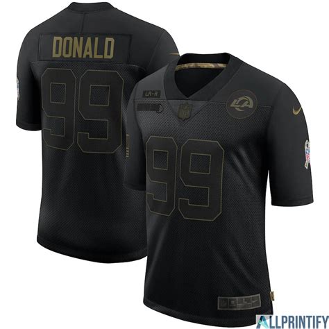 Aaron Donald Los Angeles Rams 99 Black Vapor Limited Jersey - Allprintify