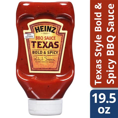 Heinz Texas-Style Bold & Spicy BBQ Sauce, 19.5 oz Bottle - Walmart.com