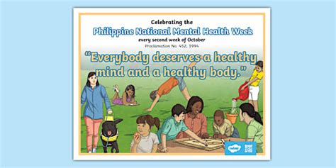 Philippine National Mental Health Week Poster | Philippines | Twinkl