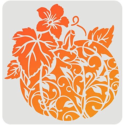 Flower Pumpkin Stencil