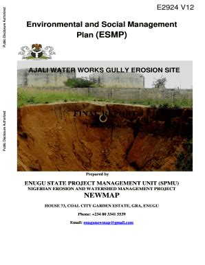 Esmp Plan - Fill Online, Printable, Fillable, Blank | pdfFiller