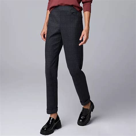 Women's Simply Vera Vera Wang Tapered Ankle Pull-On Ponte Pants