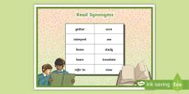 Context Synonyms Word Mat (teacher made) - Twinkl