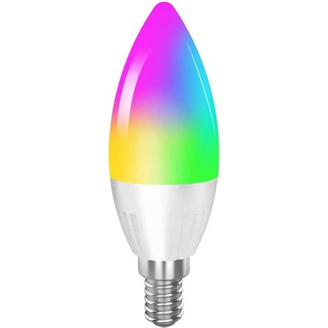 Smart Light Bulb E12 Base Led Candelabra Bulb works with Alexa Google ...