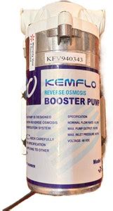 BALRAMA KEMFLO K48 HF1800 Reverse Osmosis Kemflow Booster Pump 100 GPD ...