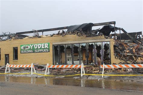 Yoder Building Supplies fire, damages put at $1.5 million