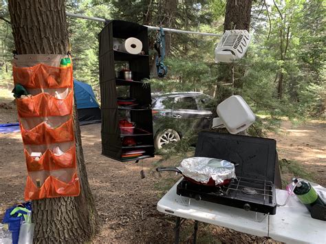 Our most organized camp site yet! Bear Canyon Lake, AZ. : r/camping