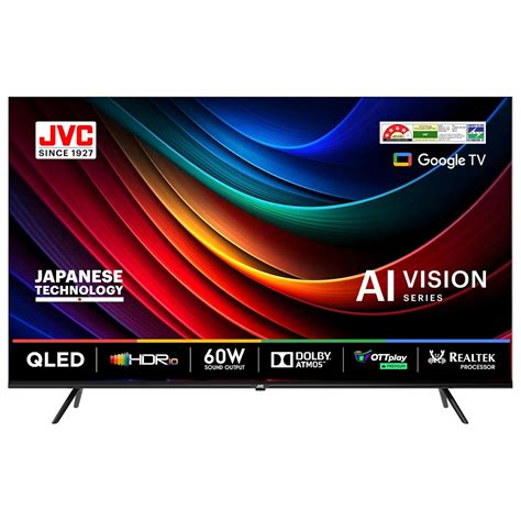 JVC 140 cm (55 inches) AI Vision Series QLED Google TV LT-55NQ7165C ...