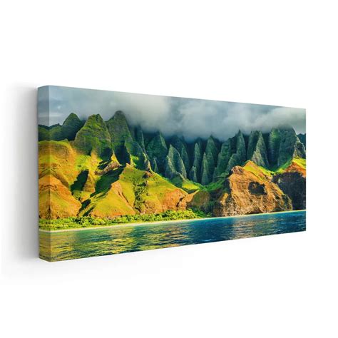 Breathtaking Na Pali Coast Canvas Print, Serene Kauai Island Wall Art ...