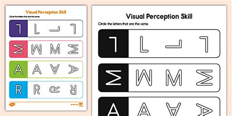 Visual Perception Exercises 的图像结果